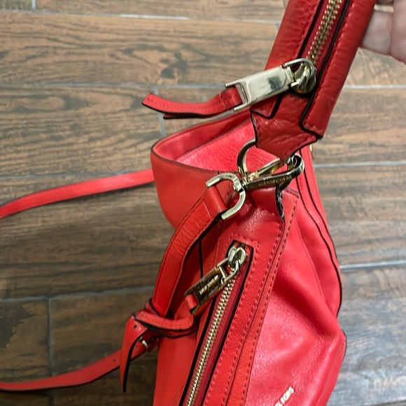 Large Michael red leather crossbody by Michael Kors - Picture 8 of 10